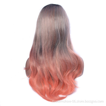Wholesale curly / body wave / straight / water wave heat resistant high quality lace front synthetic hair wigs for black women